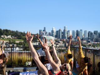 Skyline Serenity: Rooftop Yoga Sessions