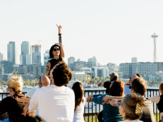 Skyline Serenity: Rooftop Yoga in Seattle with 360° Views